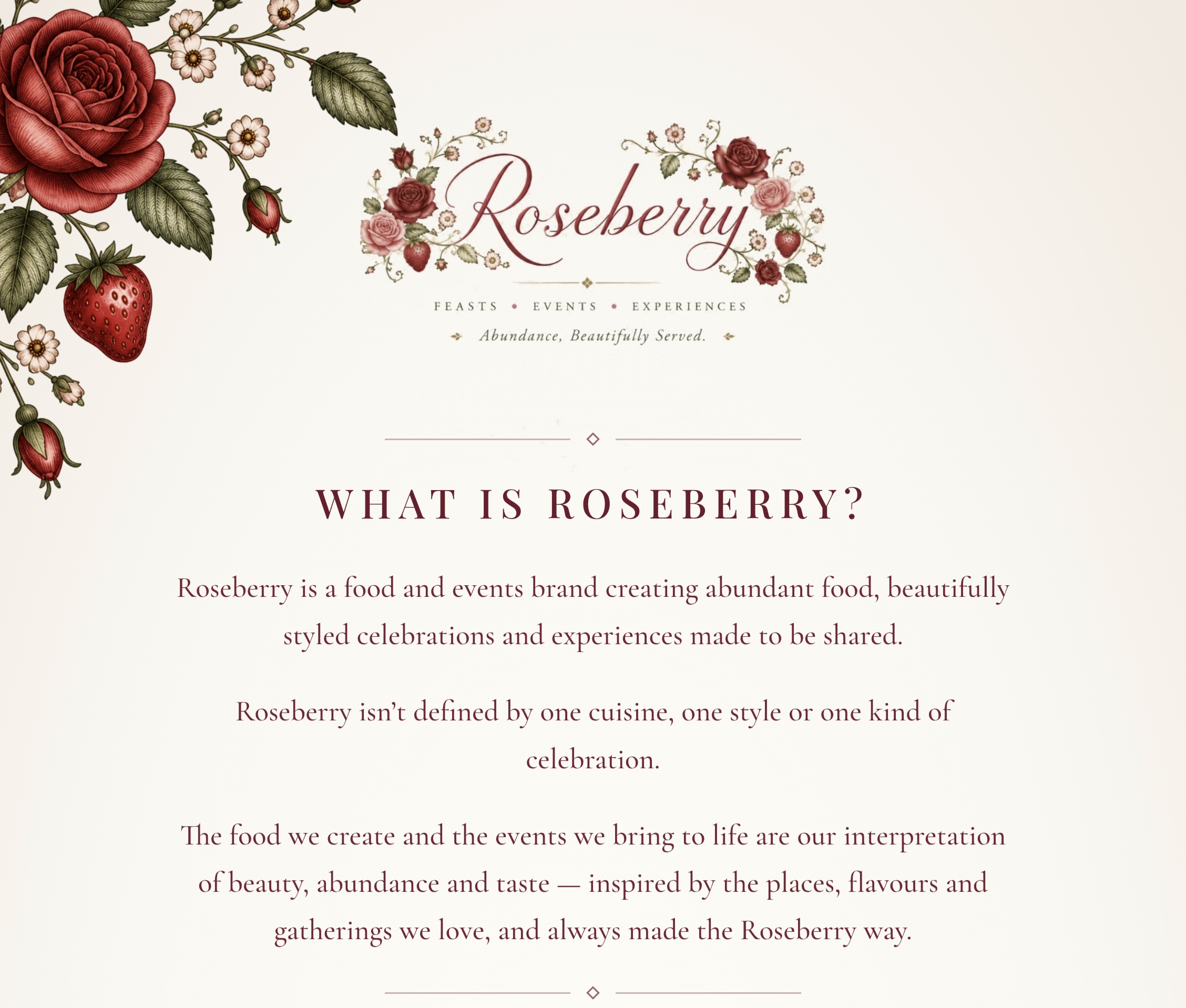 Roseberry website