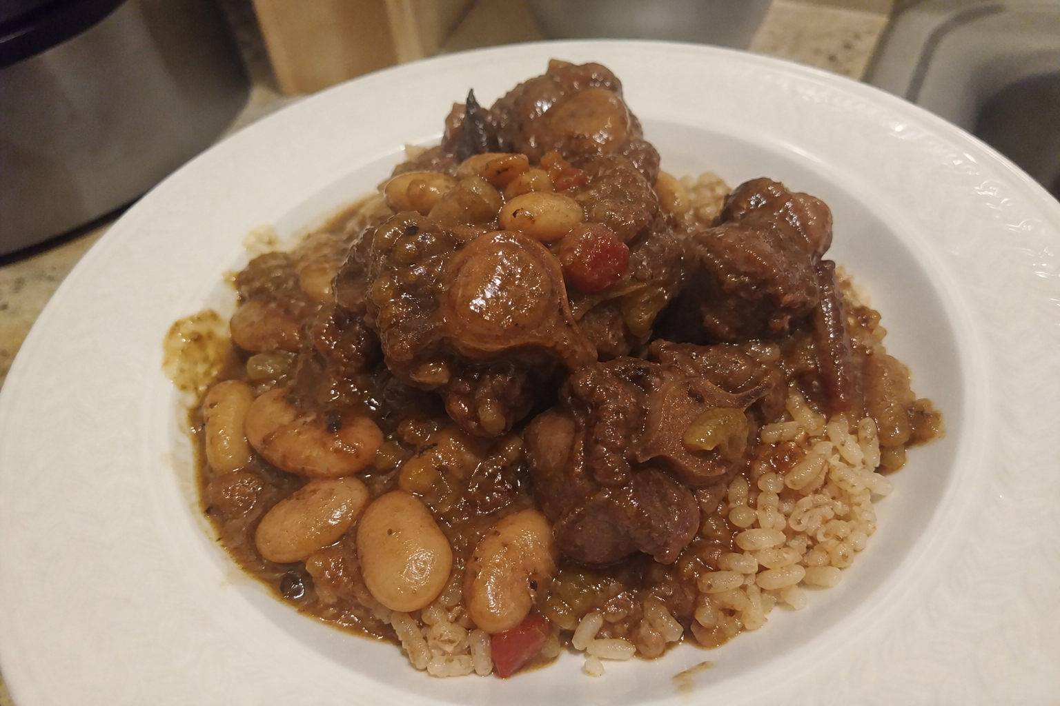 Oxtail plate combo