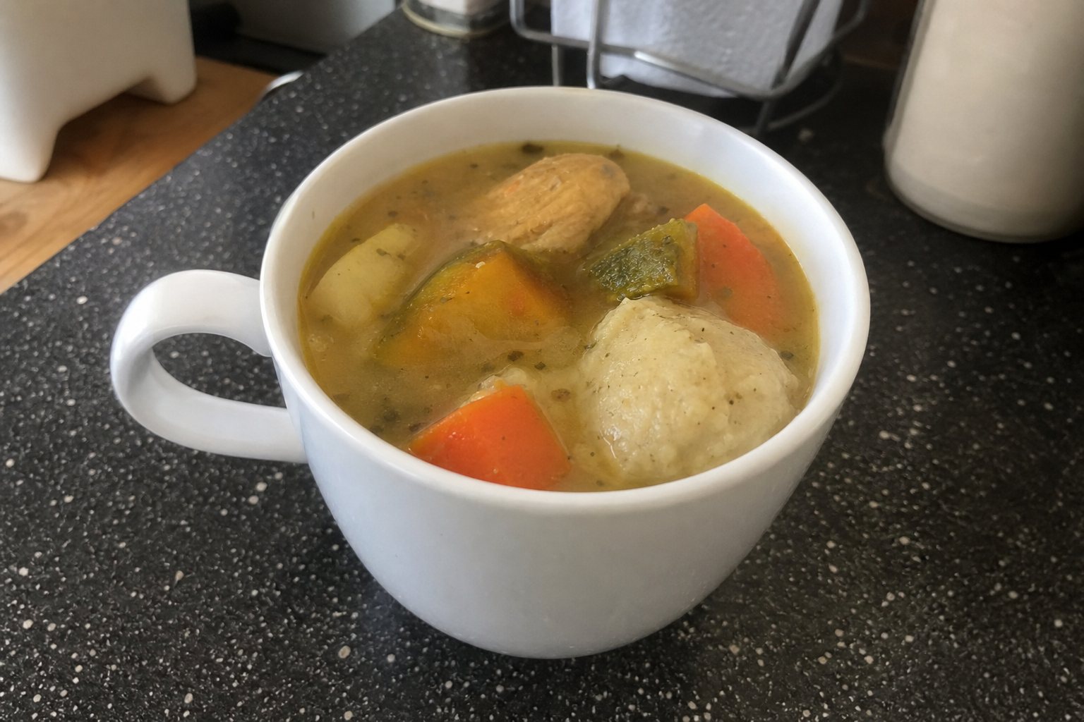 Soup in a bowl