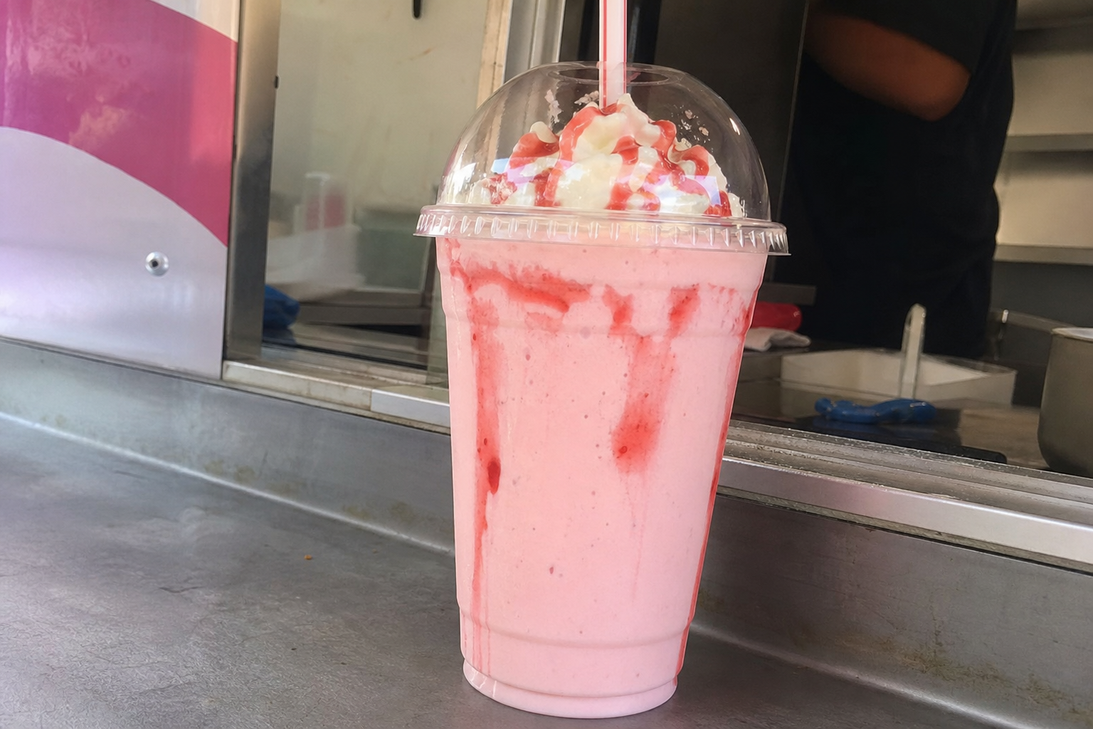 Strawberry milkshake